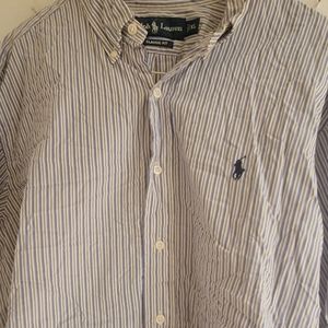 Ralph lauren polo mens xl NWOT blue stripe